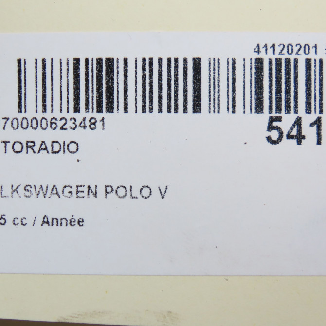 Autoradio occasion VOLKSWAGEN POLO V Phase 2 02-2014->... 6C0919603A 7