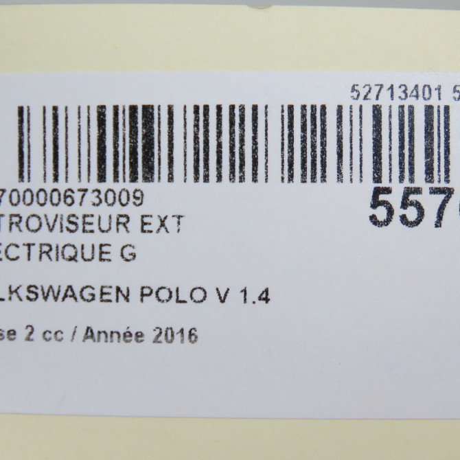 Retroviseur exterieur electrique gauche occasion VOLKSWAGEN POLO V Phase 2 02-2014->... 1.4 TDI 90ch 6C1857507C9B9 7