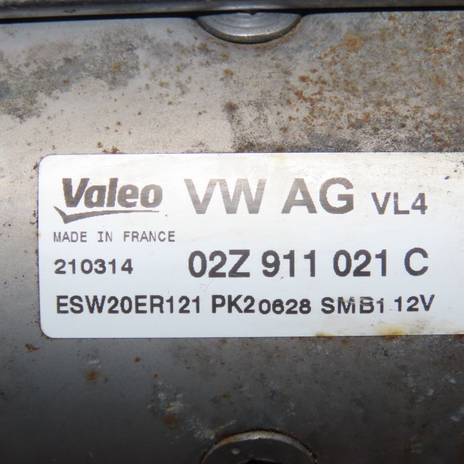 Démarreur occasion VOLKSWAGEN POLO V Phase 2 02-2014->... 1.4 TDI 90ch 2Z911021K 5