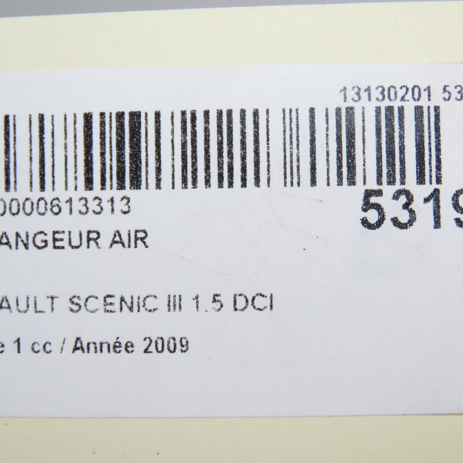 Echangeur air occasion RENAULT SCENIC III Phase 1 04-2009->11-2011 1.5 DCI 105ch 144961285R 4