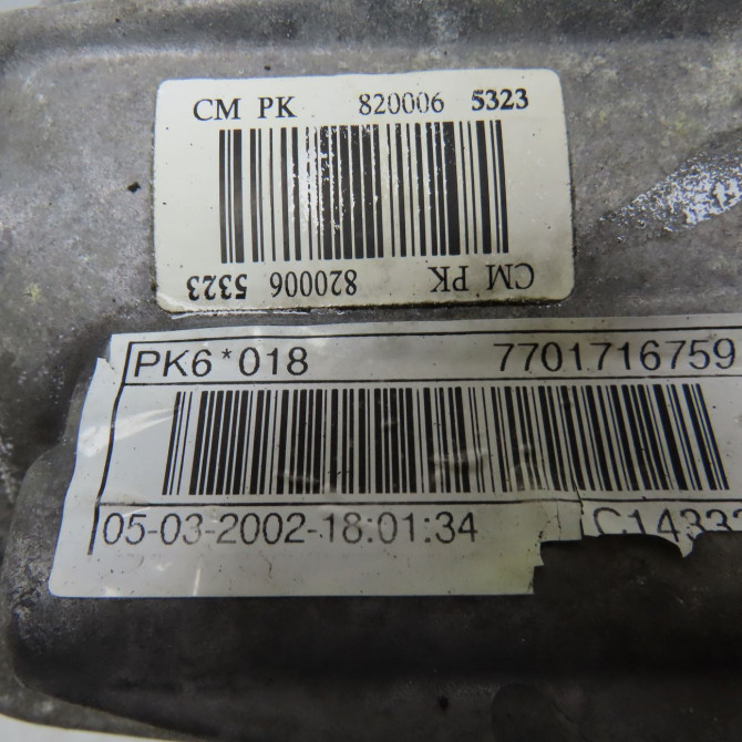 Boîte à vitesse mecanique occasion RENAULT LAGUNA II Phase 1 11-2000->03-2005 1.9 DCI 110ch 7701478251 5