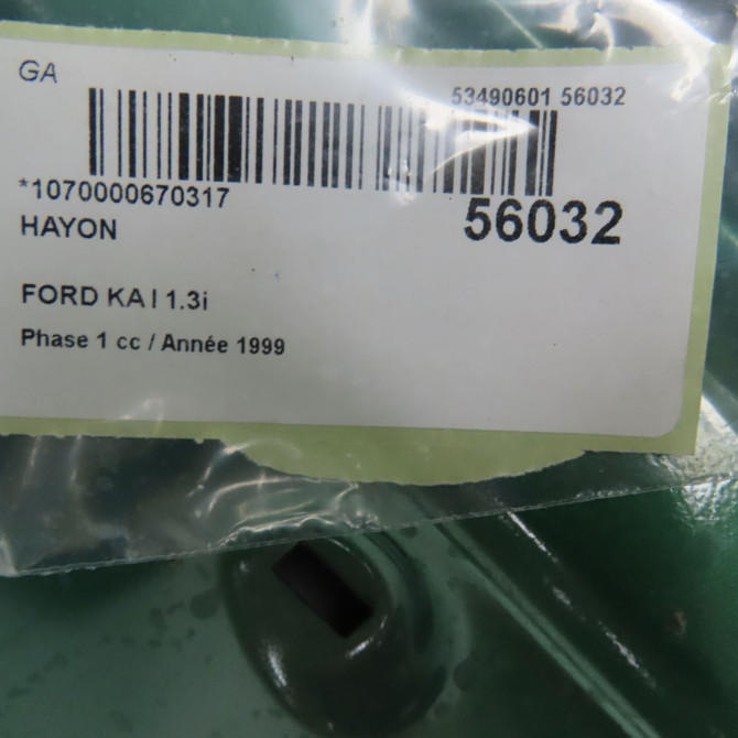 Hayon occasion FORD KA I Phase 1 10-1996->10-2008 1.3i 1030689 6