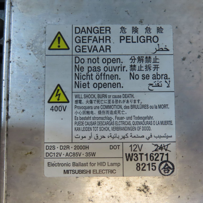 Phare gauche occasion PEUGEOT 4007 Phase 1 07-2007->03-2013 2.2 HDI 16v 6208N1 5