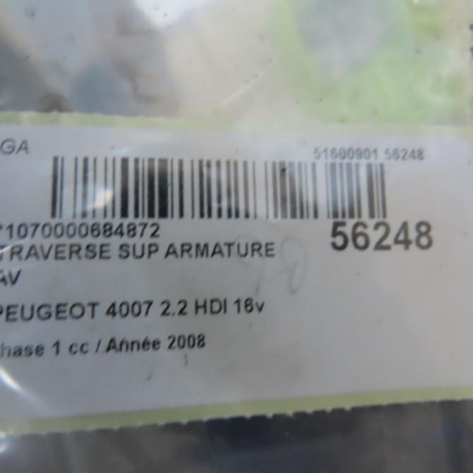 Traverse supérieure armature avant occasion PEUGEOT 4007 Phase 1 07-2007->03-2013 2.2 HDI 16v 7106F2 3