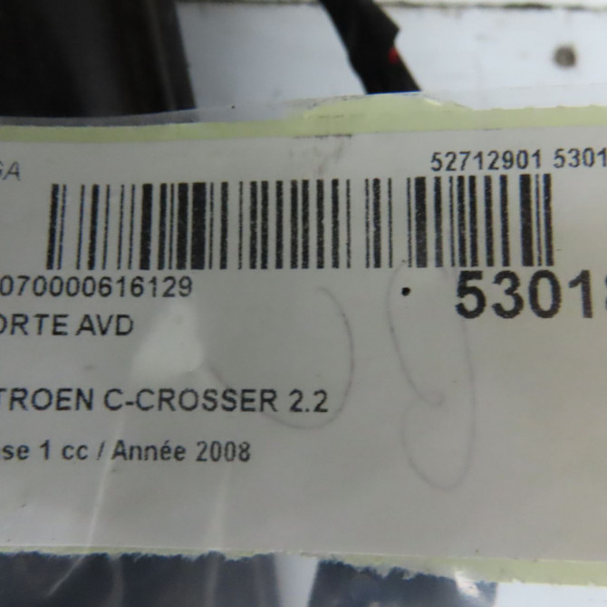 Porte avant droite occasion CITROEN C-CROSSER Phase 1 04-1995->04-1999 2.2 HDI 160ch 9004EG 5