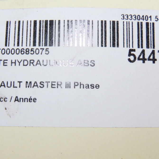 Unité hydraulique ABS occasion RENAULT MASTER III 476604579R 7