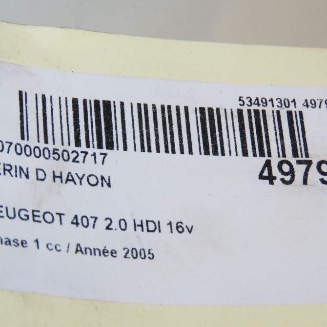 Verin droit hayon occasion PEUGEOT 407 Phase 1 04-2004->07-2008 2.0 HDI 16v 136ch 8731J6 3