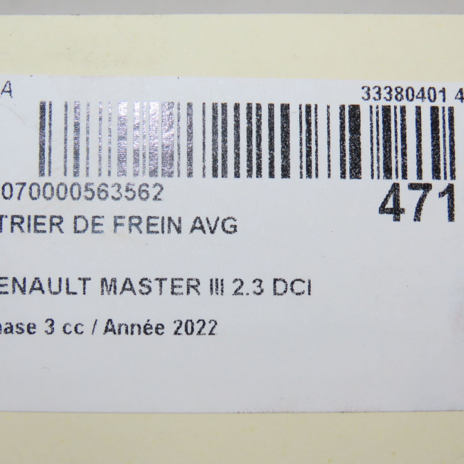 Etrier de frein avant gauche occasion  410119220R 6