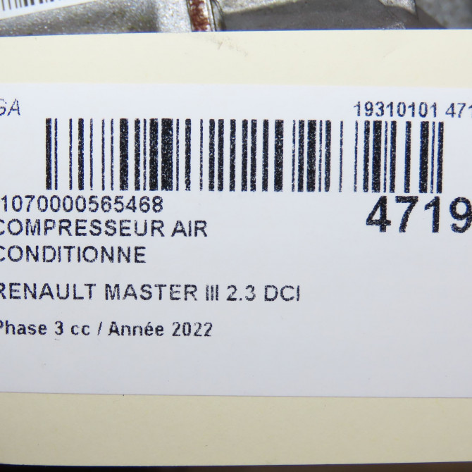 Compresseur air conditionne occasion  8200848916 7