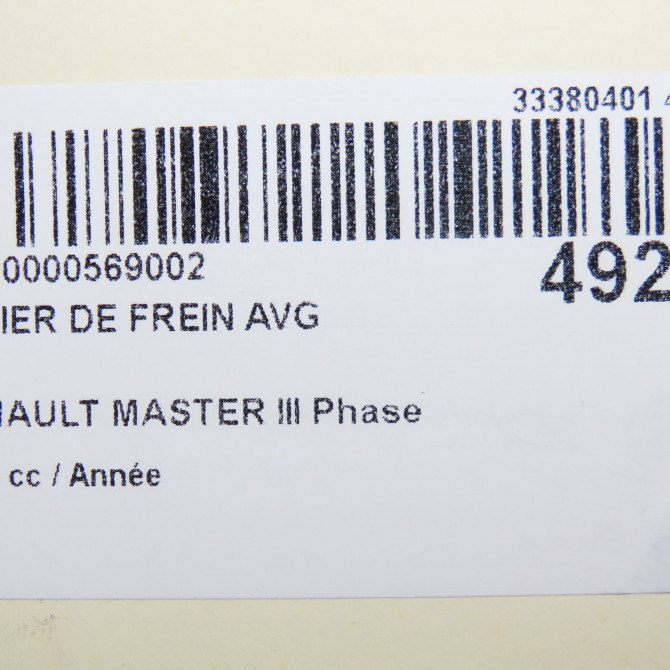 Etrier de frein avant gauche occasion RENAULT MASTER III Phase 1 04-2010->... 410119220R 6