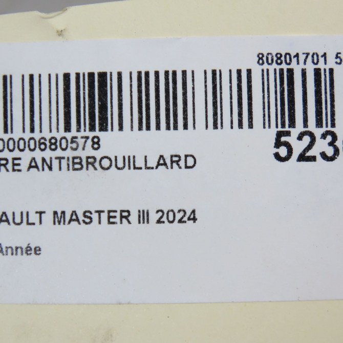 Phare antibrouillard avant droit occasion MASTER III 261500097R 6