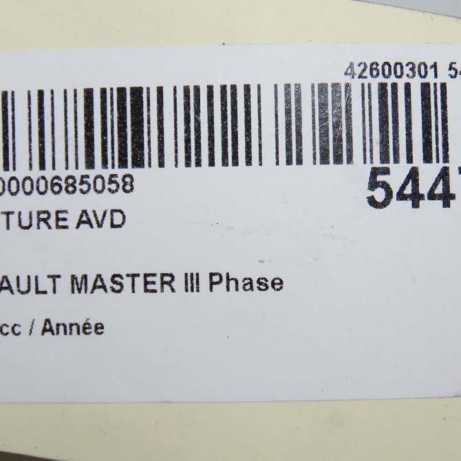 Ceinture avant droite occasion RENAULT MASTER III 868840019R 7