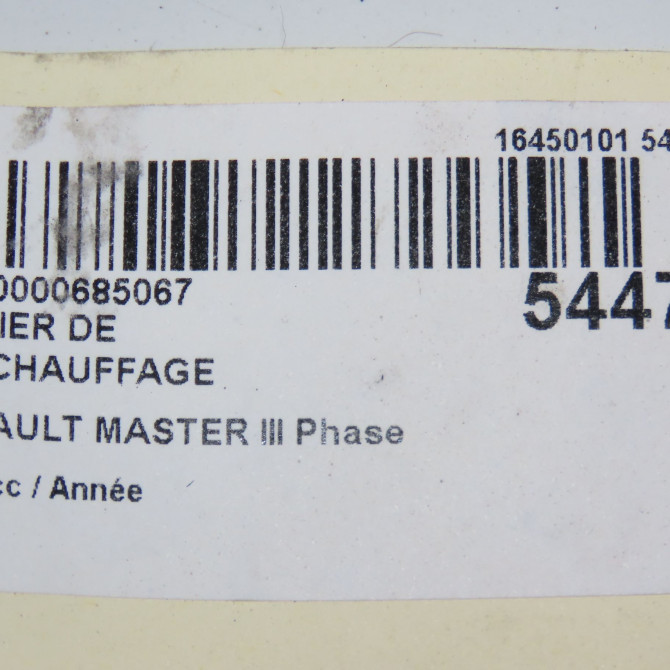 Boitier de préchauffage occasion RENAULT MASTER III 110675590R 6