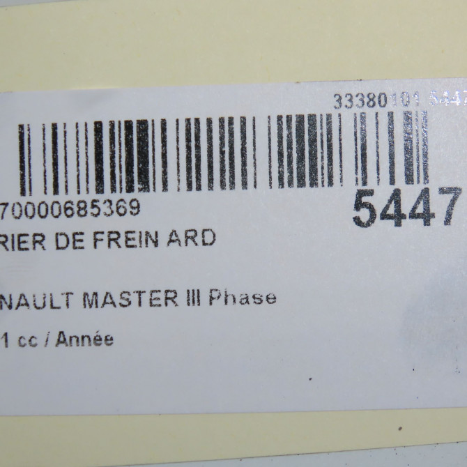 Etrier de frein arrière droit occasion RENAULT MASTER III 440013972R 7