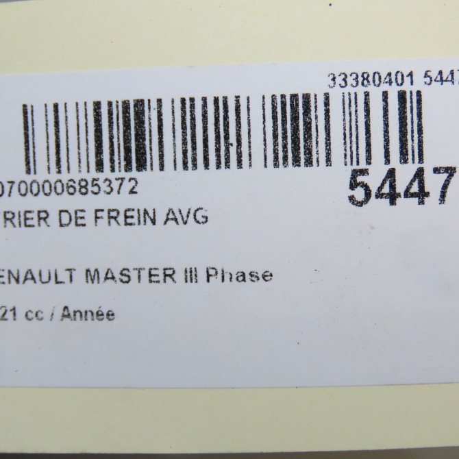 Etrier de frein avant gauche occasion RENAULT MASTER III 410119220R 6