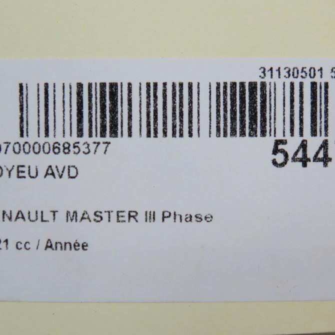 Moyeu avd occasion RENAULT MASTER III 402029333R 6