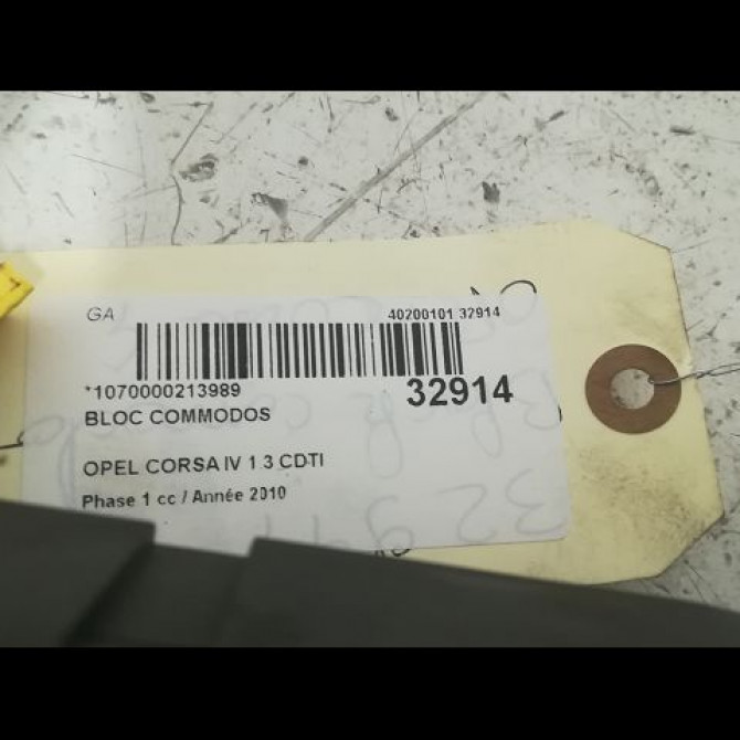 Bloc commodos occasion OPEL CORSA IV Phase 1 09-2006->12-2010 1.3 CDTI 75ch 5