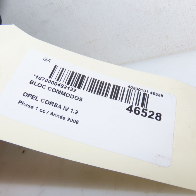 Bloc commodos occasion OPEL CORSA IV Phase 1 09-2006->12-2010 1.2 TWINPORT 80ch 4