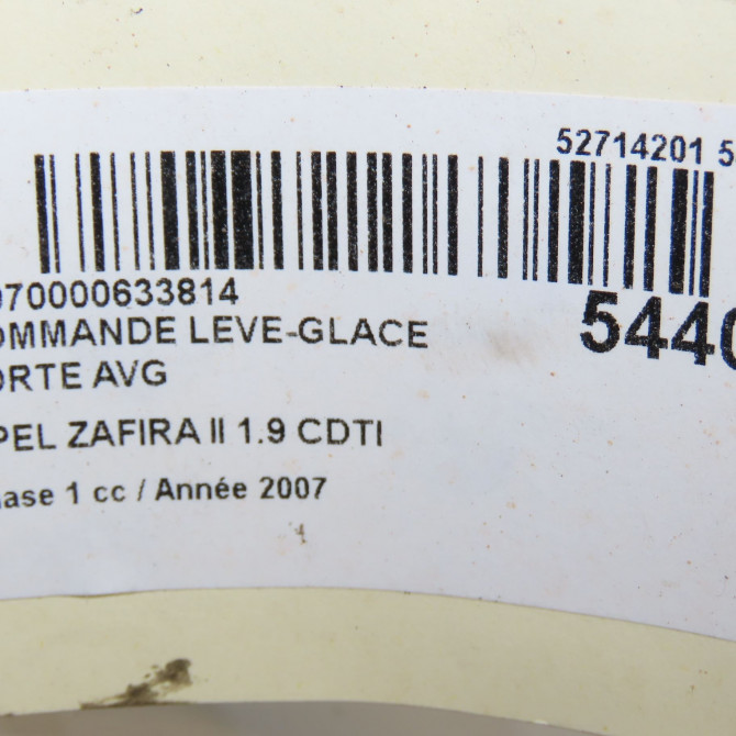 Commande lève-glace porte avant gauche occasion OPEL ZAFIRA II Phase 1 07-2005->12-2007 1.9 CDTI 120ch 13228877 5