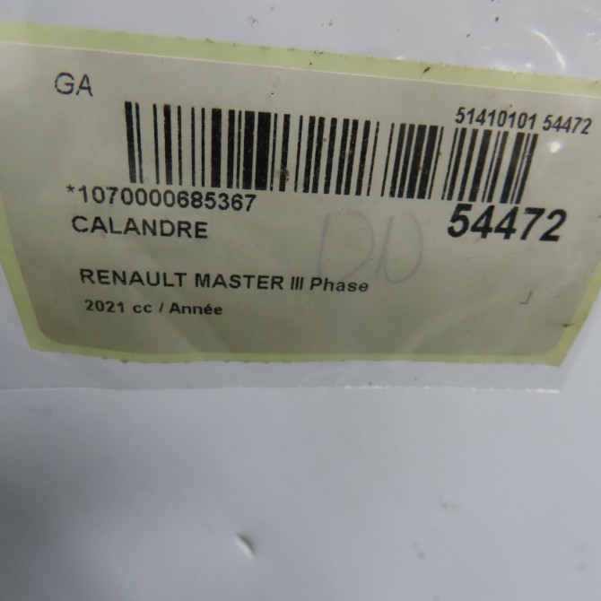 Calandre occasion RENAULT MASTER III 623109004R 4