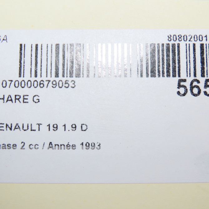 Phare gauche occasion RENAULT 19 Phase 2 04-1992->04-1997 1.9 D 7701036027 4