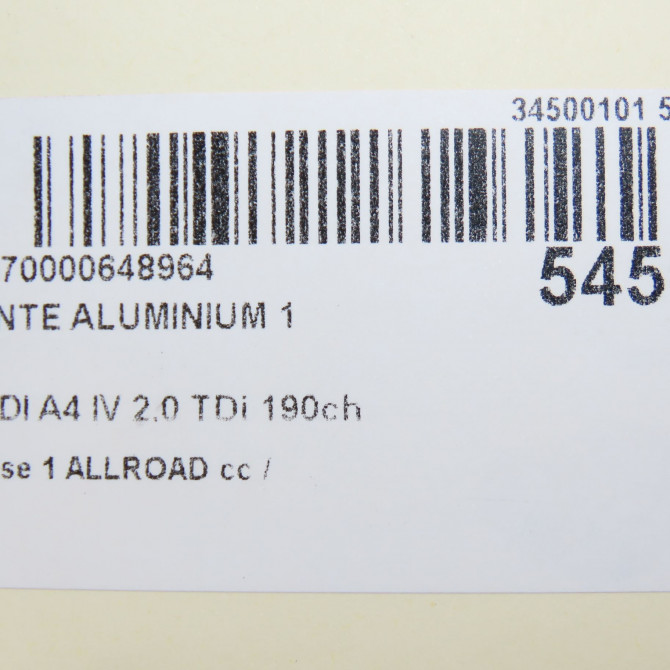 Jante aluminium occasion  8W0601025C 8