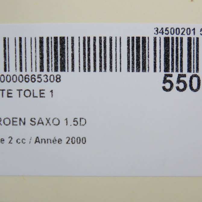 Jante tole occasion CITROEN SAXO Phase 2 09-1999->12-2004 1.5D 5401J1 4