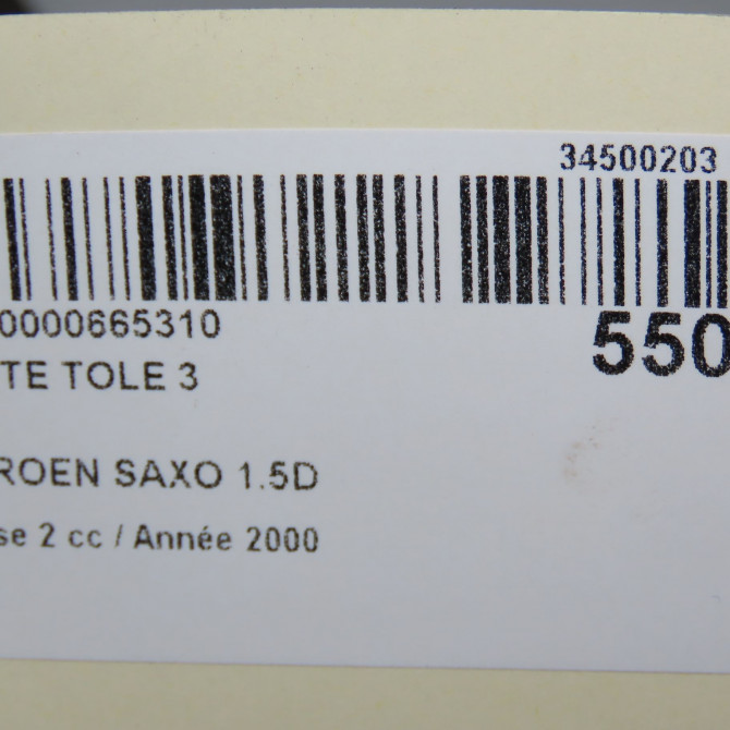 Jante tole occasion CITROEN SAXO Phase 2 09-1999->12-2004 1.5D 5401J1 4