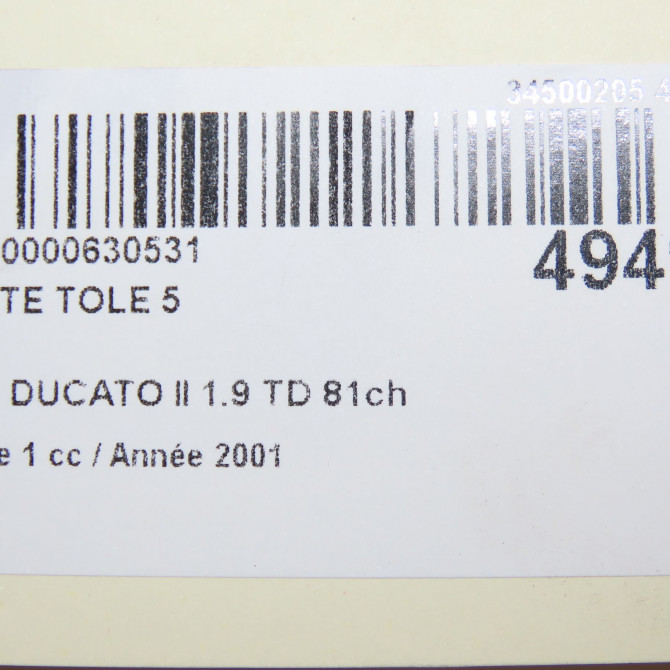 Jante tole occasion FIAT DUCATO II Phase 1 06-1994->03-2002 1.9 TD 81ch 1300254080 4