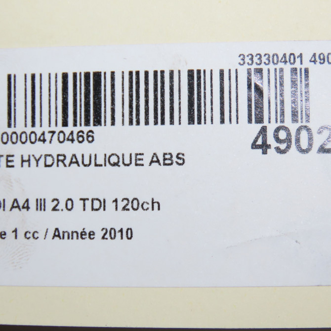 Unité hydraulique ABS occasion AUDI A4 III Phase 1 01-2008->10-2011 2.0 TDI 120ch 8K0614517FM 8