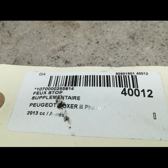 Feux stop supplementaire occasion PEUGEOT BOXER III Phase 1 06-2006->... 6351Z4 3