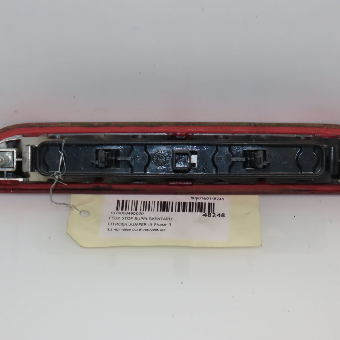 Feux stop supplementaire occasion CITROEN JUMPER III Phase 1 06-2006->... 2.2 HDi 100ch 6351Z4 2