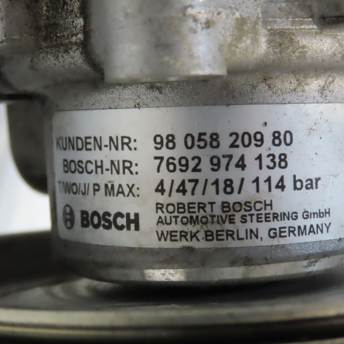 Pompe direction assistee occasion CITROEN JUMPER III Phase 2 06-2014->... 9805820980 5