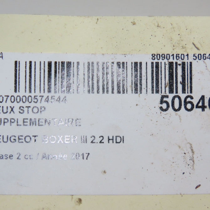 Feux stop supplementaire occasion PEUGEOT BOXER III Phase 1 04-1995->04-1999 2.2 HDI 130ch 6351Z4 5