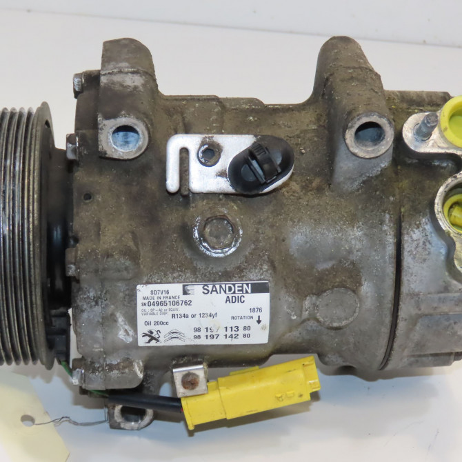 Compresseur air conditionne occasion PEUGEOT BOXER III Phase 1 04-1995->04-1999 2.2 HDI 130ch 9819711380 2