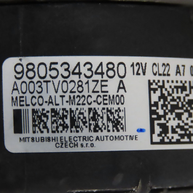 Alternateur occasion PEUGEOT BOXER III Phase 1 04-1995->04-1999 2.2 HDI 130ch 9818962280 7