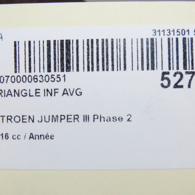 Triangle inf avg occasion CITROEN JUMPER III Phase 2 06-2014->... 1695173480 6