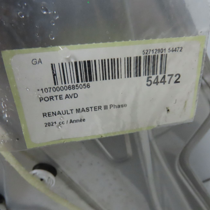 Porte avant droite occasion RENAULT MASTER III 801009976R 4