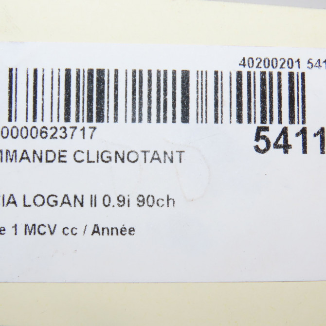 Commande clignotant occasion  255401301R 5