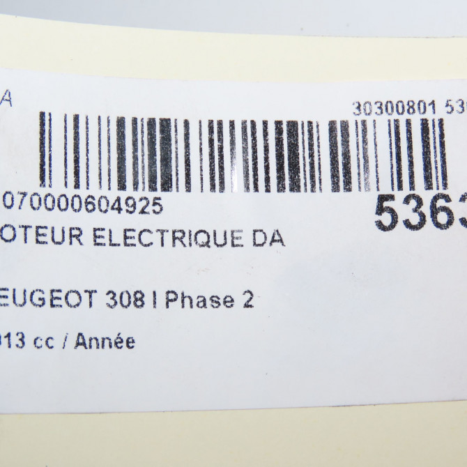 Moteur electrique de direction assistée occasion PEUGEOT 308 I Phase 2 04-2011->11-2013 1610014380 8