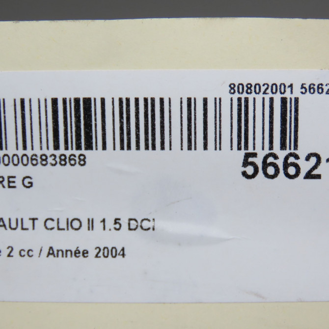 Phare gauche occasion RENAULT CLIO II Phase 2 06-2001->07-2006 1.5 DCI 65ch 7701057654 6