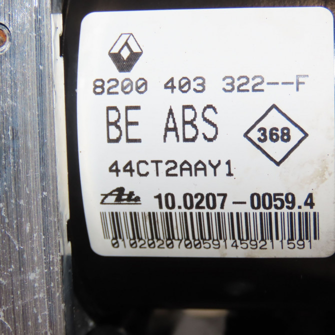 Unité hydraulique ABS occasion RENAULT TWINGO II Phase 1 06-2007->11-2011 1.2i 16v 75ch 8201044236 6