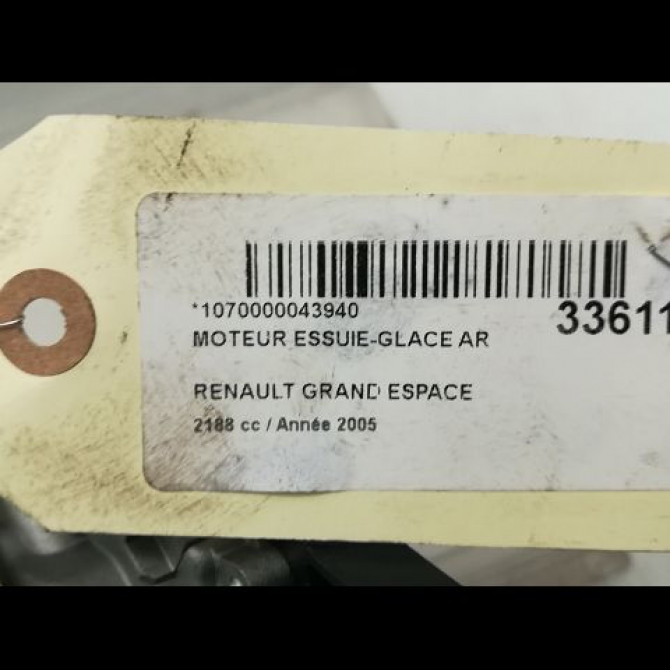 Moteur essuie-glace arrière occasion RENAULT ESPACE IV Phase 1 09-2002->03-2006 2.2 DCI 8200031083 4