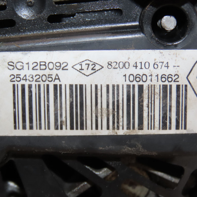 Alternateur occasion RENAULT SCENIC II Phase 2 09-2006->04-2009 1.9 DCI 125ch 8200667617 6