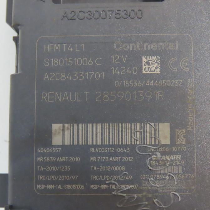 Lecteur de carte occasion RENAULT CLIO IV Phase 1 07-2012->... 1.5 DCI 90ch 285901934R 5