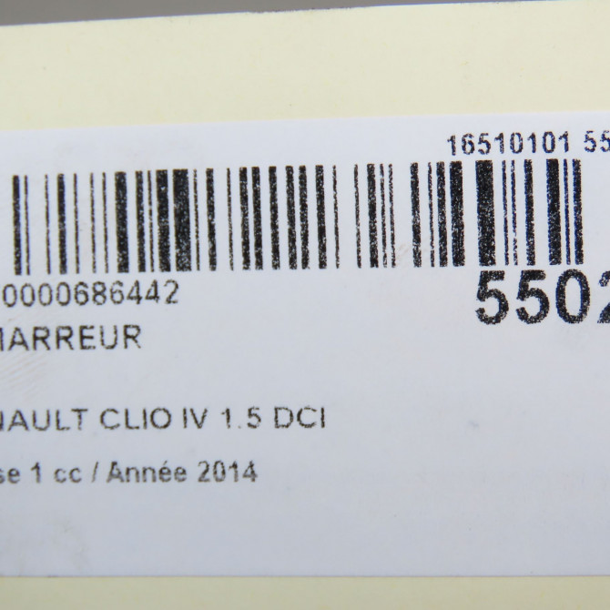 Démarreur occasion RENAULT CLIO IV Phase 1 07-2012->... 1.5 DCI 90ch 233004868R 7