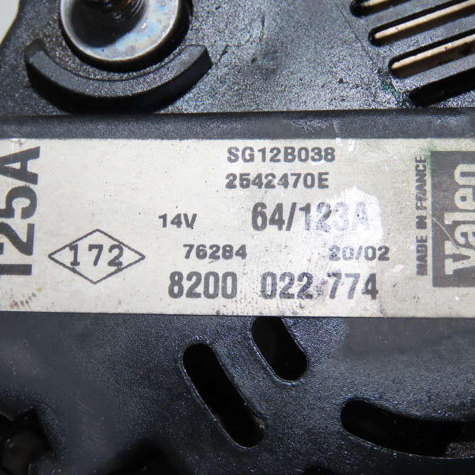 Alternateur occasion RENAULT CLIO II Phase 2 06-2001->07-2006 1.5 DCI 65ch 8200537415 7