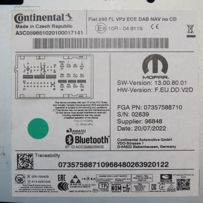 Autoradio occasion PEUGEOT BOXER III phase 2 06-2014->... 1643704680 4