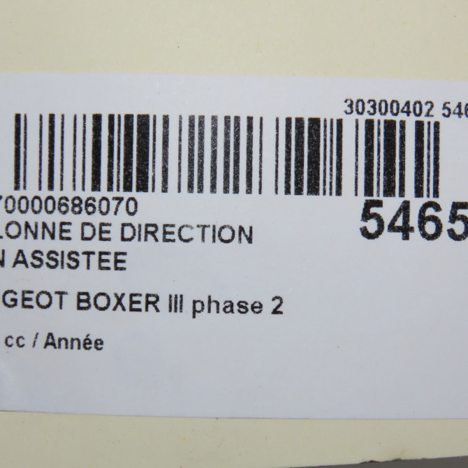 Colonne de direction non assistee occasion PEUGEOT BOXER III phase 2 06-2014->... 1684467380 7
