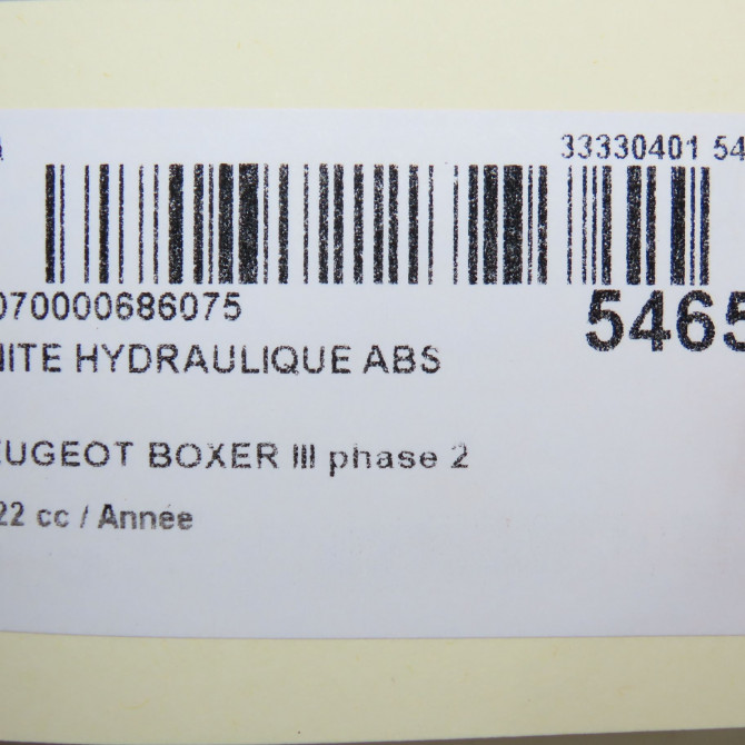 Unité hydraulique ABS occasion PEUGEOT BOXER III phase 2 06-2014->... 1680794280 7
